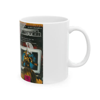 HOW TO MAKE A MONSTER (VHS COVER) - White Coffee Mug - Go Mug Yourself