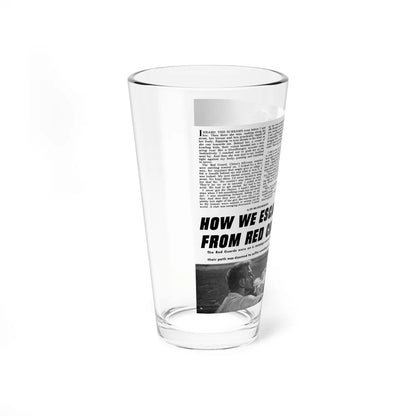 How We Escaped From Red China, Real Men, 1967 - Pint Glass 16oz-Go Mug Yourself