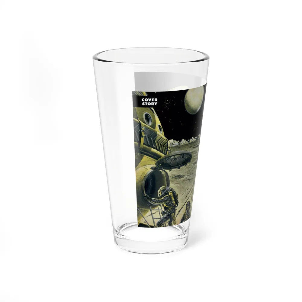 How We Will Explore The Moon, 1959 - Pint Glass 16oz-Go Mug Yourself