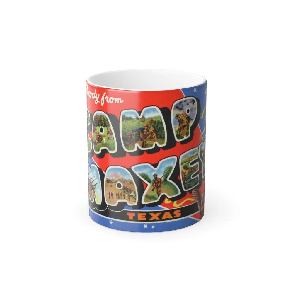 Howdy from Camp Maxey Texas (Greeting Postcards) Color Changing Mug 11oz-11oz-Go Mug Yourself