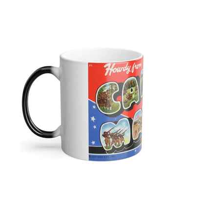 Howdy from Camp Maxey Texas (Greeting Postcards) Color Changing Mug 11oz-Go Mug Yourself