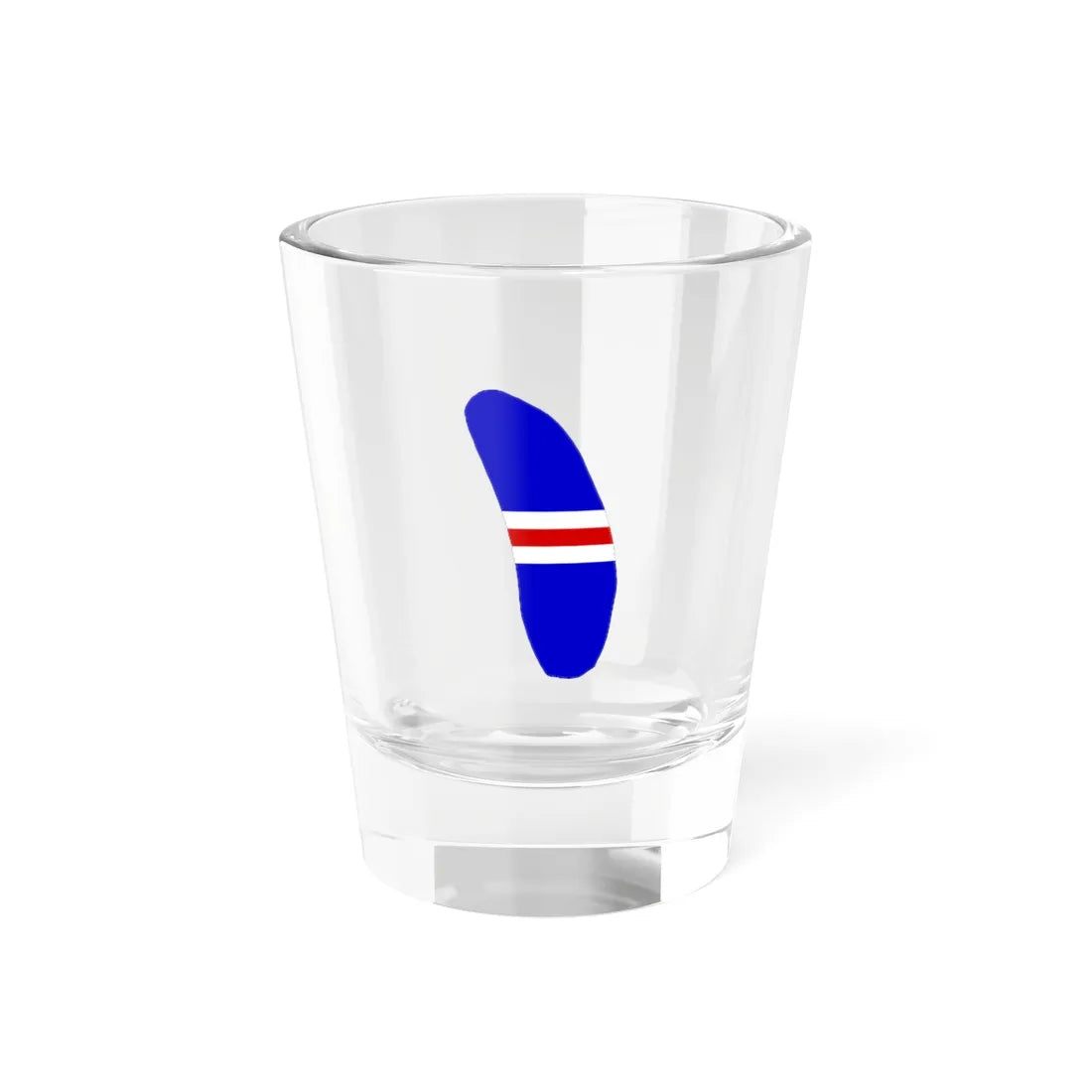Howland Island flag map local (United States) Shot Glass 1.5oz 1.5oz - Go Mug Yourself