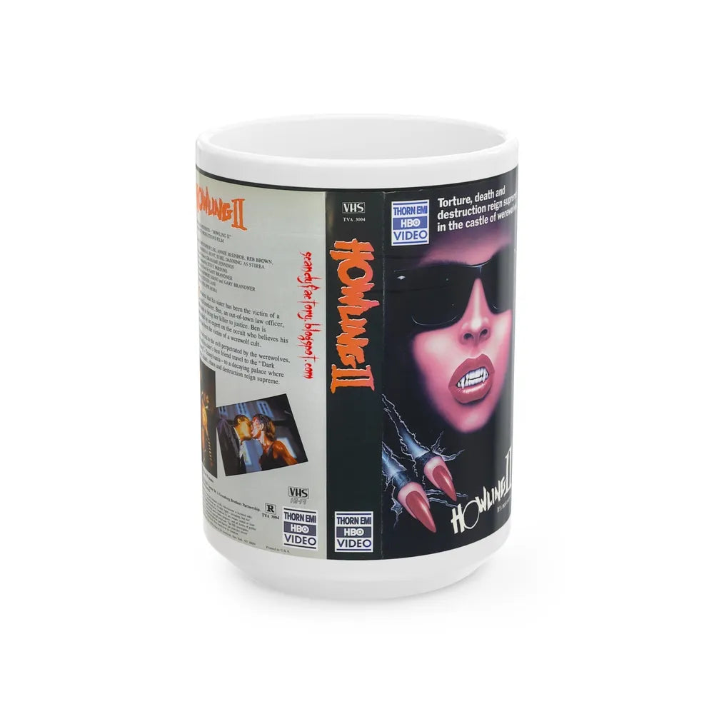 HOWLING 2 (VHS COVER) - White Coffee Mug-15oz-Go Mug Yourself