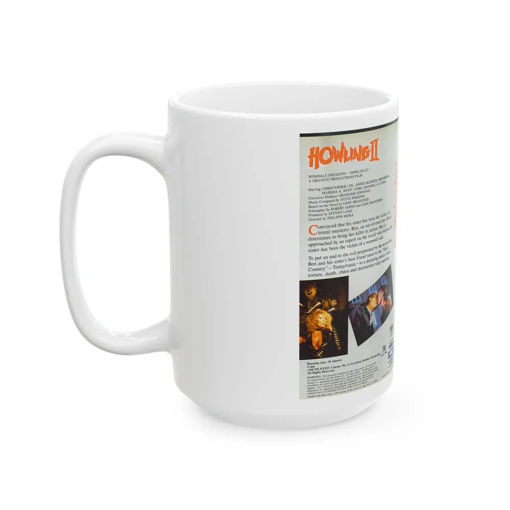 HOWLING 2 (VHS COVER) - White Coffee Mug-Go Mug Yourself