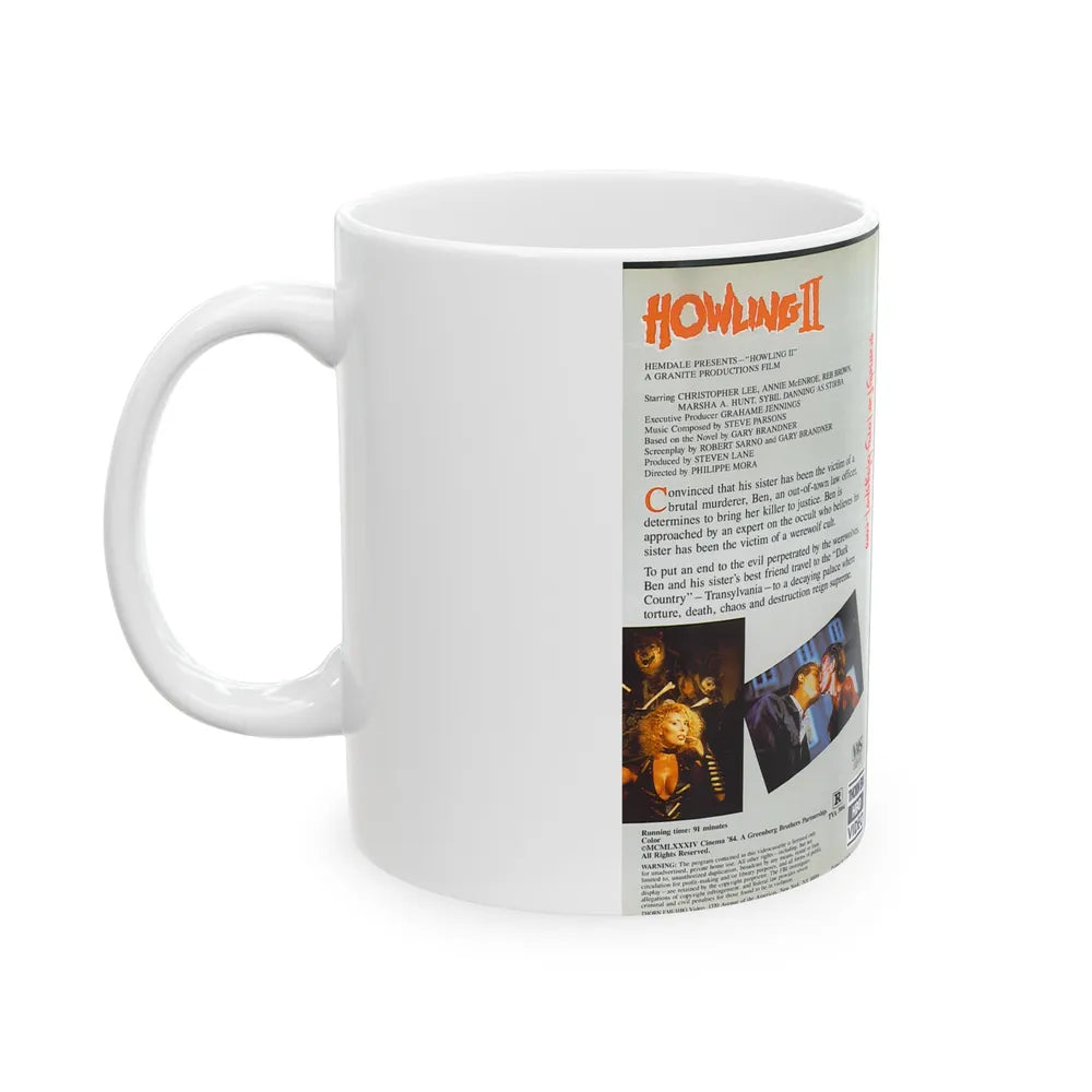 HOWLING 2 (VHS COVER) - White Coffee Mug-Go Mug Yourself