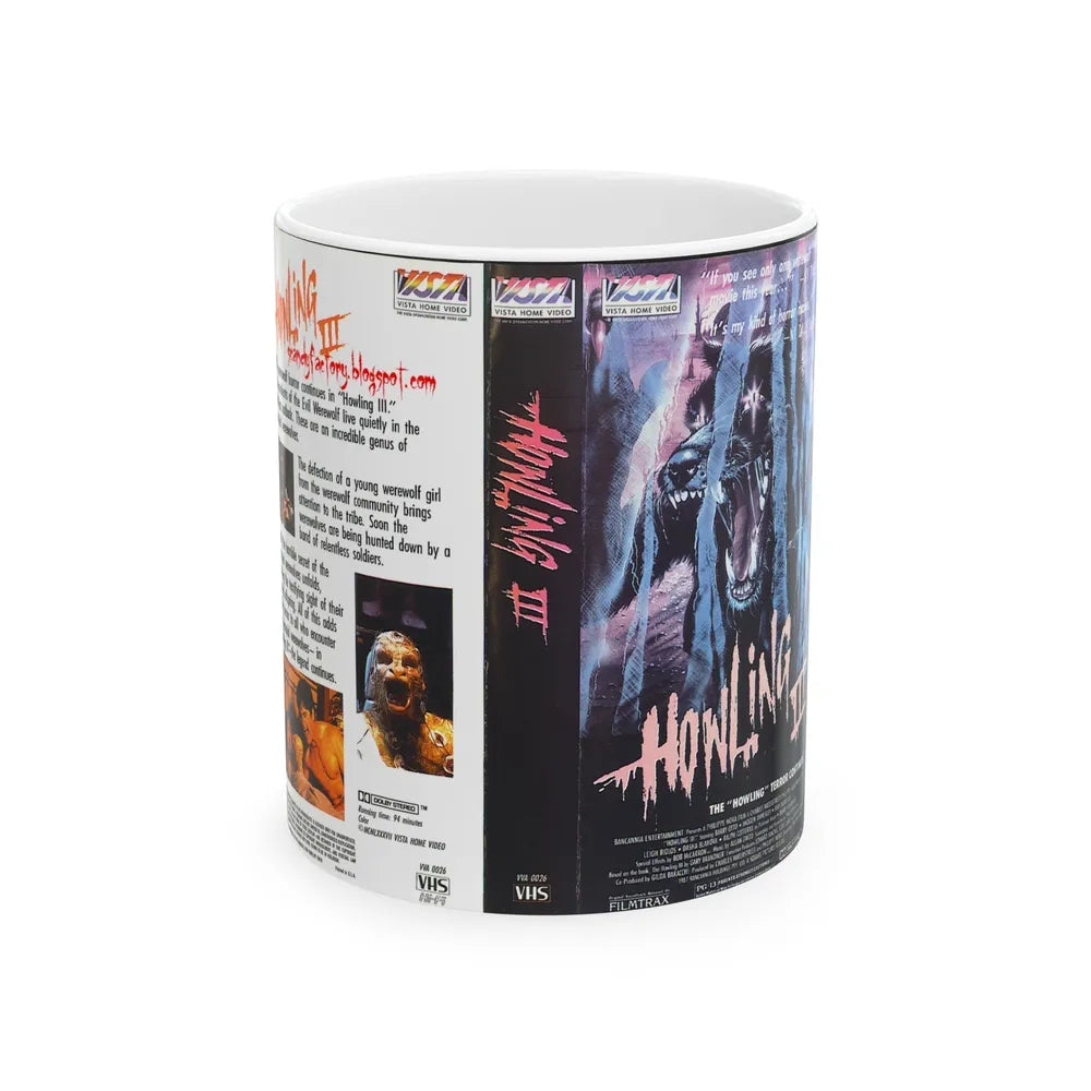 HOWLING 3 (VHS COVER) - White Coffee Mug-11oz-Go Mug Yourself