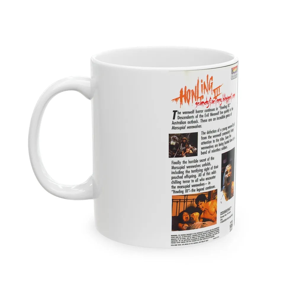 HOWLING 3 (VHS COVER) - White Coffee Mug-Go Mug Yourself