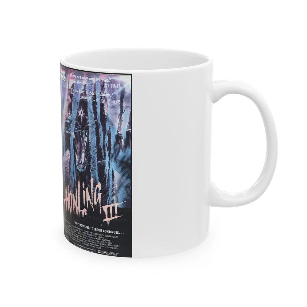 HOWLING 3 (VHS COVER) - White Coffee Mug-Go Mug Yourself