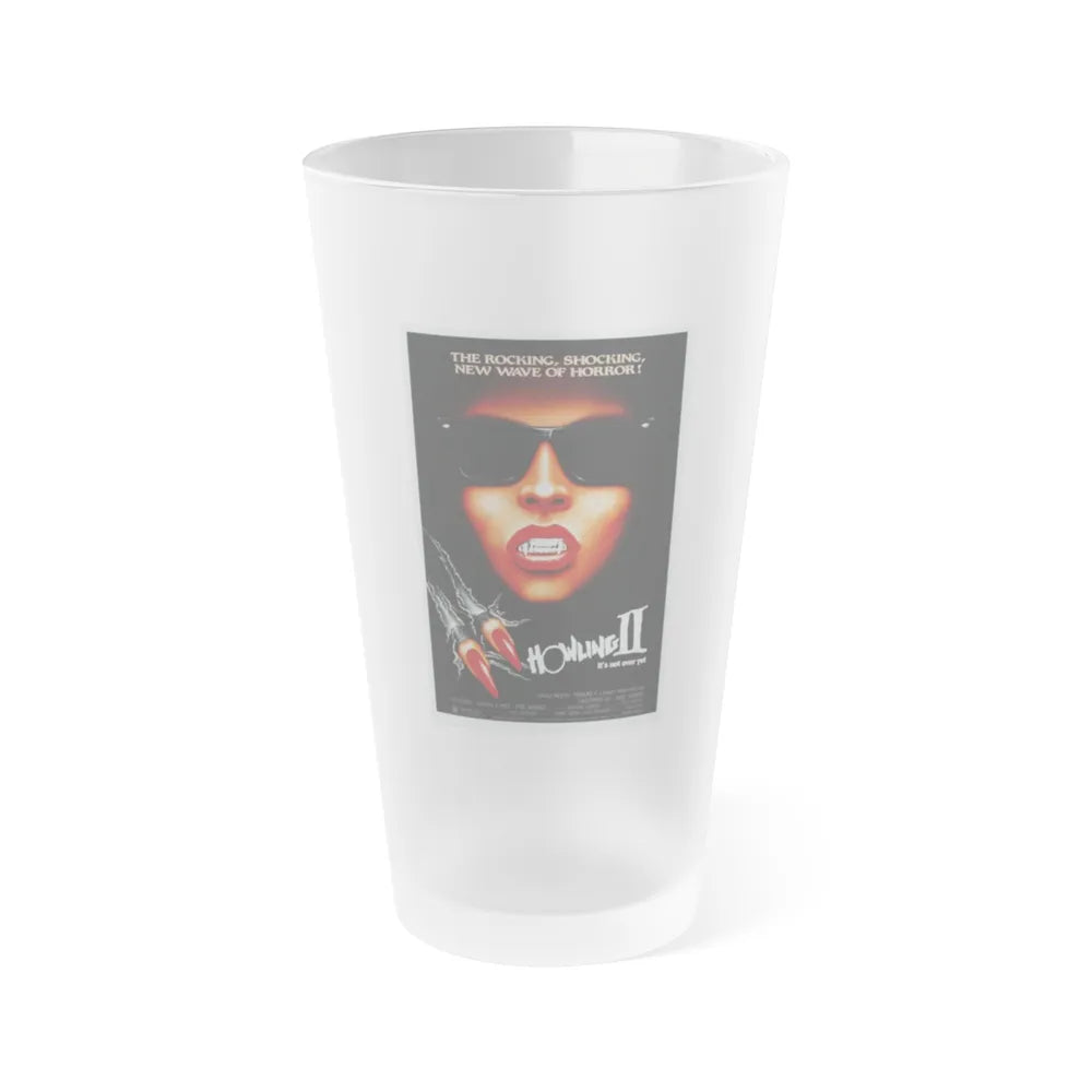 HOWLING II 1985 Movie Poster - Frosted Pint Glass 16oz-16oz-Frosted-Go Mug Yourself