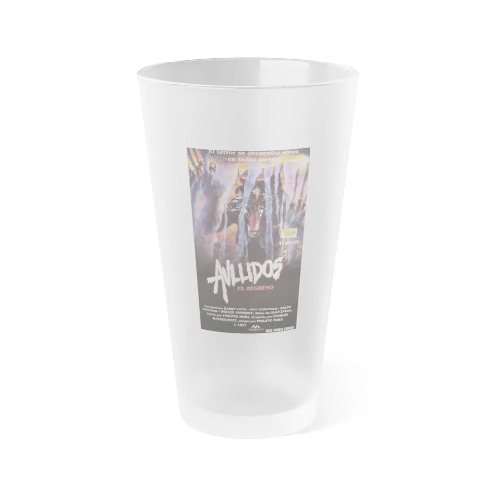 HOWLING III 1987 Movie Poster - Frosted Pint Glass 16oz-16oz-Frosted-Go Mug Yourself