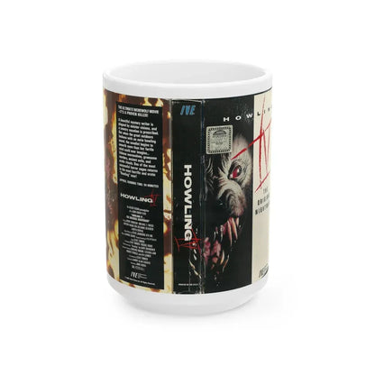 HOWLING IV THE ORIGINAL NIGHTMARE IVE ENTERTAINMENT (VHS COVER) - White Coffee Mug 15oz - Go Mug Yourself