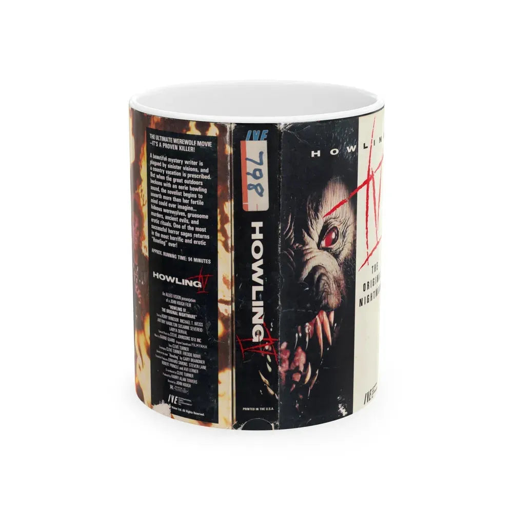 HOWLING IV THE ORIGINAL NIGHTMARE (VHS COVER) - White Coffee Mug 11oz - Go Mug Yourself