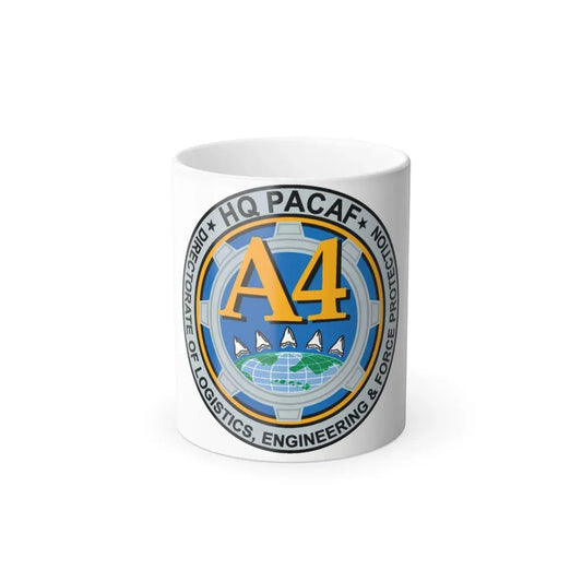 HQ PACAF A4 (U.S. Air Force) Color Changing Coffee Mug 11oz - Go Mug Yourself