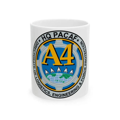 HQ PACAF A4 (U.S. Air Force) White Coffee Mug 11oz - Go Mug Yourself