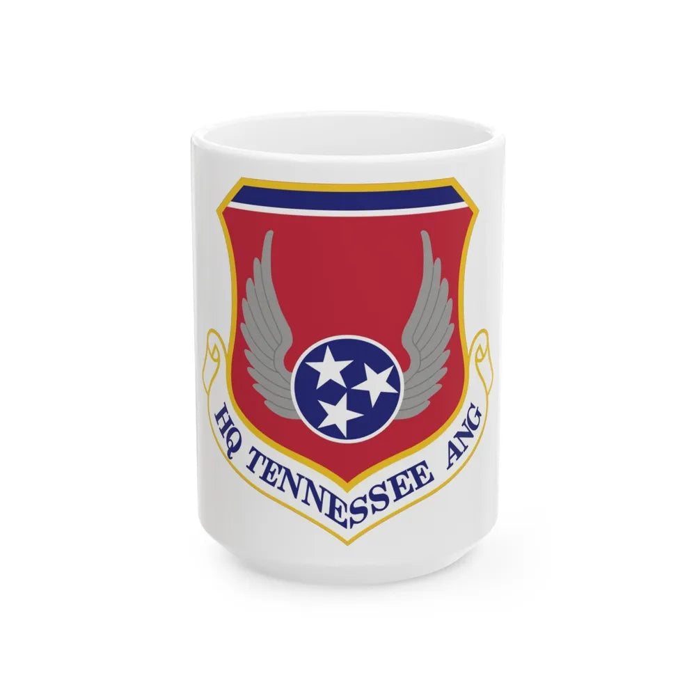 HQ Tennessee Air National Guard (U.S. Air Force) White Coffee Mug-15oz-Go Mug Yourself