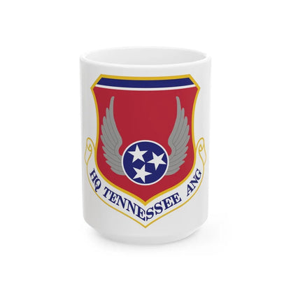 HQ Tennessee Air National Guard (U.S. Air Force) White Coffee Mug-15oz-Go Mug Yourself