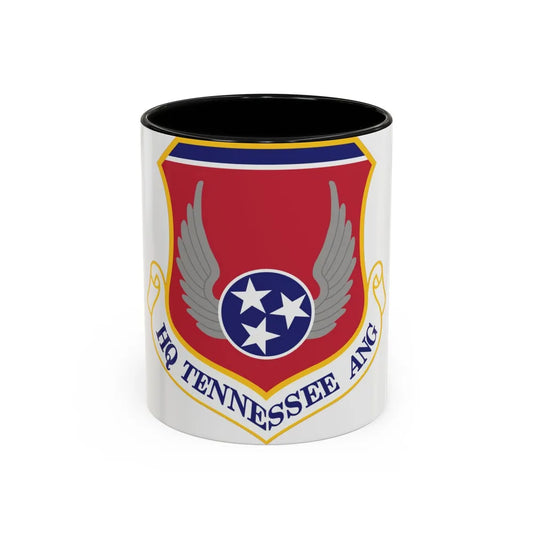 HQ Tennessee Air National Guard (U.S. Air Force) Accent Coffee Mug 11oz Black - Go Mug Yourself