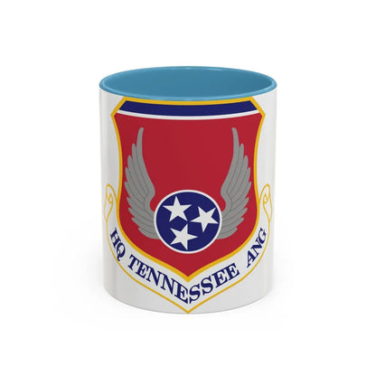 HQ Tennessee Air National Guard (U.S. Air Force) Accent Coffee Mug 11oz Light Blue - Go Mug Yourself