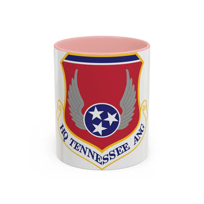 HQ Tennessee Air National Guard (U.S. Air Force) Accent Coffee Mug 11oz Pink - Go Mug Yourself