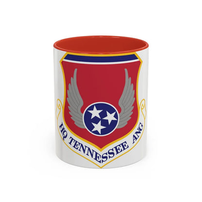 HQ Tennessee Air National Guard (U.S. Air Force) Accent Coffee Mug 11oz Red - Go Mug Yourself