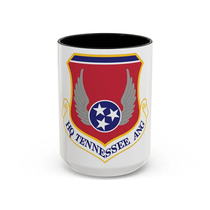 HQ Tennessee Air National Guard (U.S. Air Force) Accent Coffee Mug 15oz Black - Go Mug Yourself