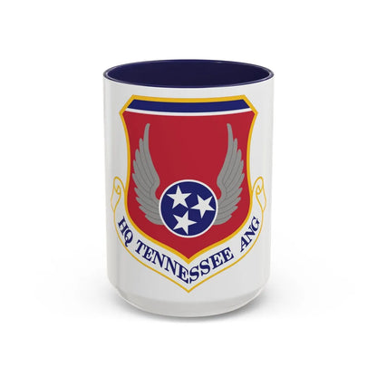 HQ Tennessee Air National Guard (U.S. Air Force) Accent Coffee Mug 15oz Navy - Go Mug Yourself