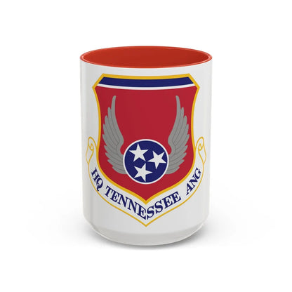 HQ Tennessee Air National Guard (U.S. Air Force) Accent Coffee Mug 15oz Red - Go Mug Yourself