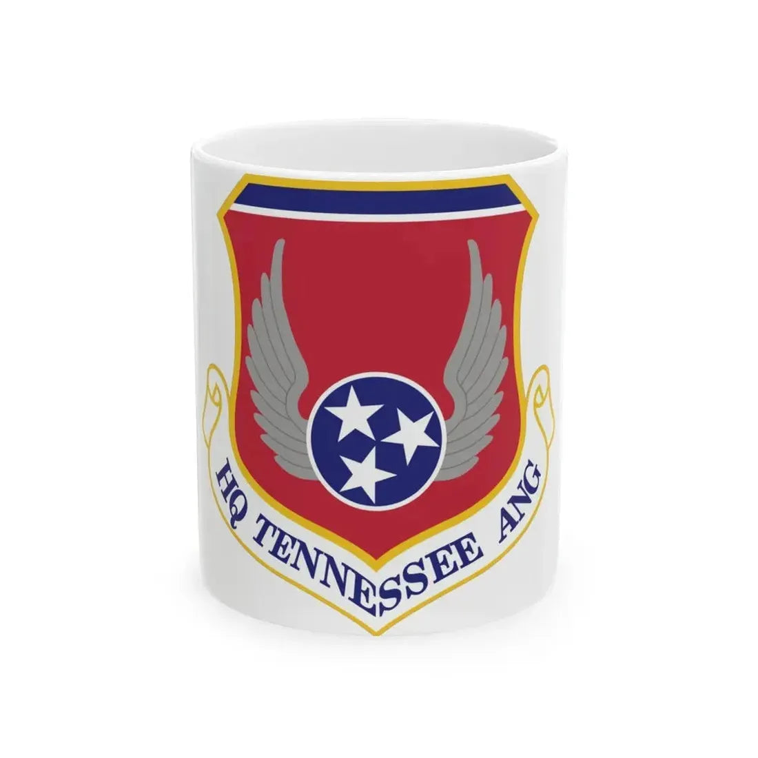 HQ Tennessee Air National Guard (U.S. Air Force) White Coffee Mug 11oz - Go Mug Yourself