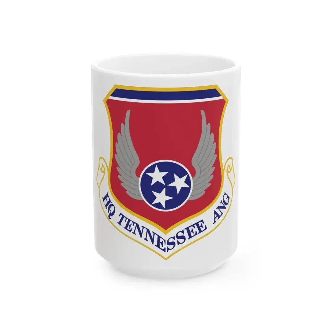 HQ Tennessee Air National Guard (U.S. Air Force) White Coffee Mug 15oz - Go Mug Yourself