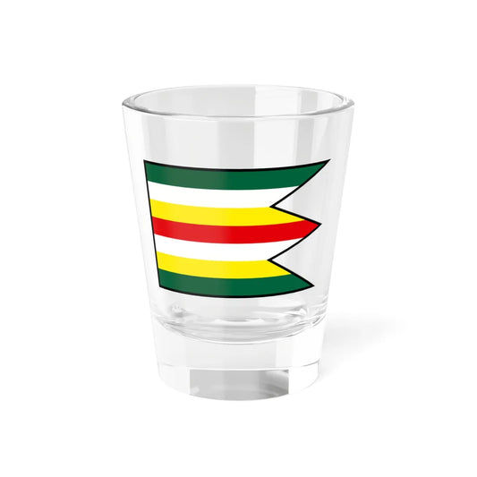 Hradisko Kezmarok Flag (Slovakia) Shot Glass 1.5oz 1.5oz - Go Mug Yourself