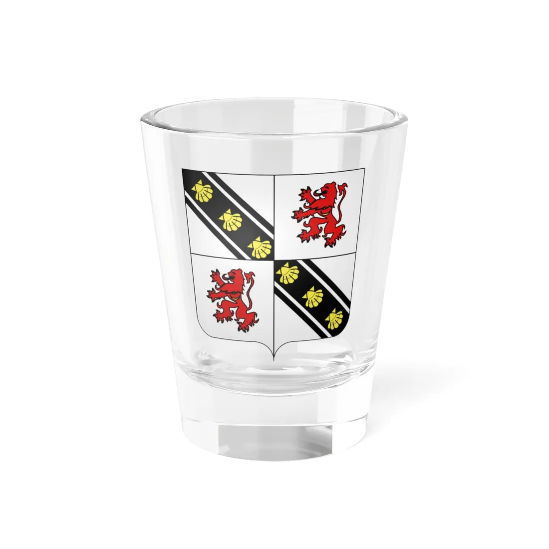 Héraldique Ville be Beyne-Heusay (Belgium) (Coat of Arms) Shot Glass 1.5oz 1.5oz - Go Mug Yourself