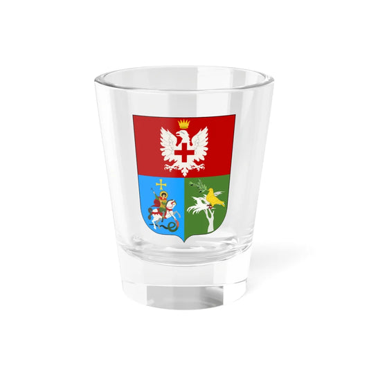 Hrisoscoleu Hrisoscoleo family coat of arms (Algeria) (Coat of Arms) Shot Glass 1.5oz 1.5oz - Go Mug Yourself
