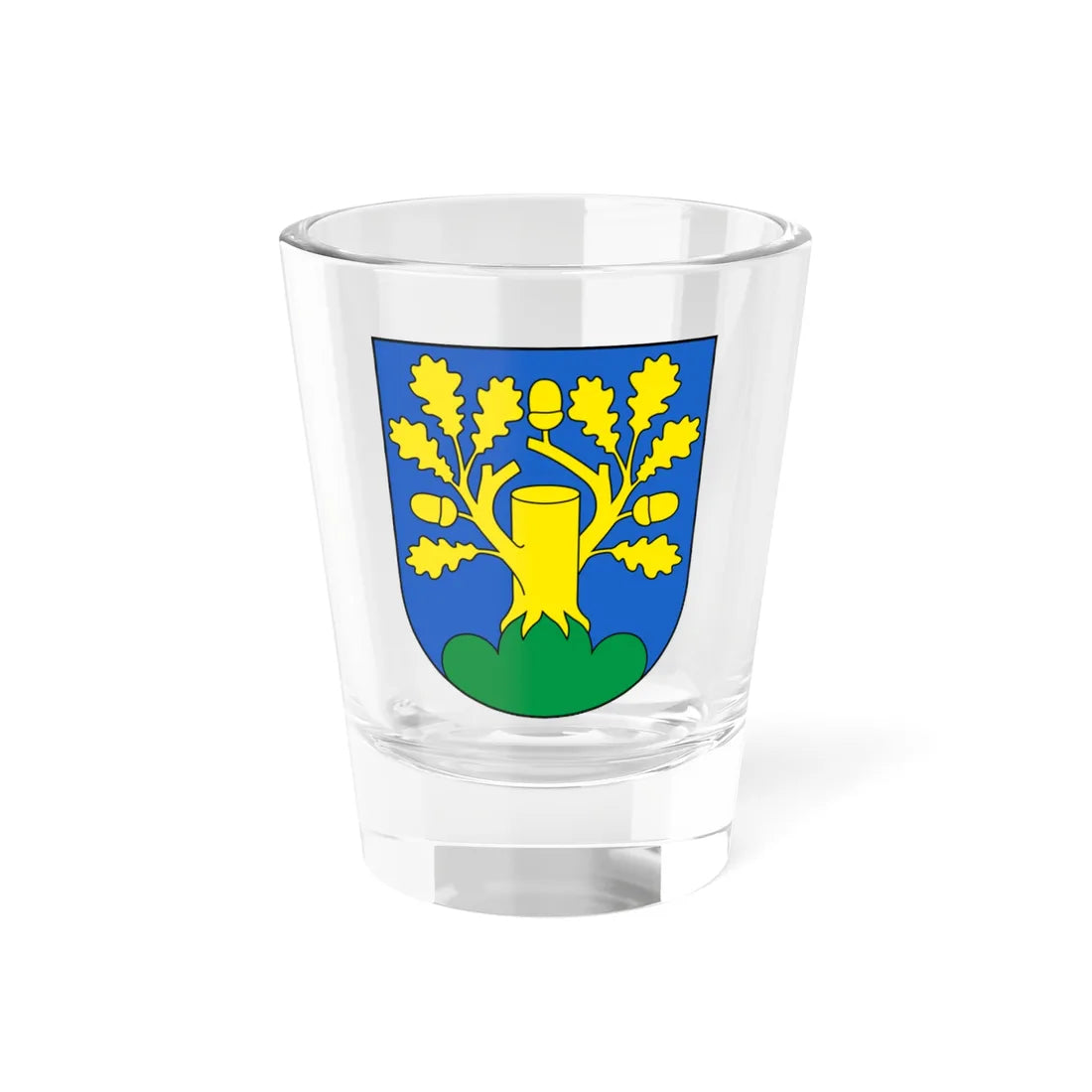 Härkingen-blazon (Switzerland) (Coat of Arms) Shot Glass 1.5oz 1.5oz - Go Mug Yourself