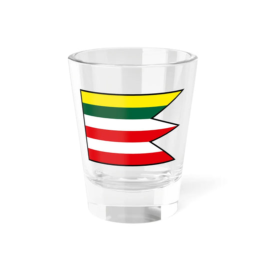 Hrnciarske Zaluzany Poltar Flag (Slovakia) Shot Glass 1.5oz 1.5oz - Go Mug Yourself