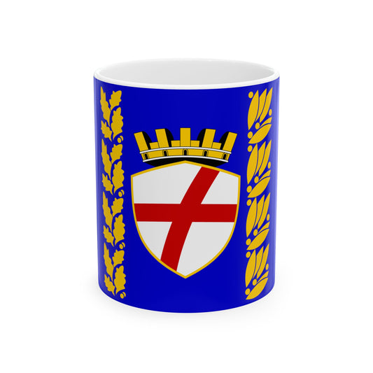HRV Rovinj flag (Croatia) White Coffee Mug-11oz-Go Mug Yourself