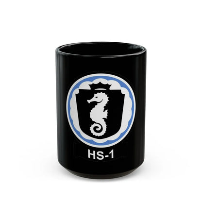 HS 1 Helicopter Anti Submarine Squadron 1 (U.S. Navy) Black Coffee Mug-15oz-Go Mug Yourself