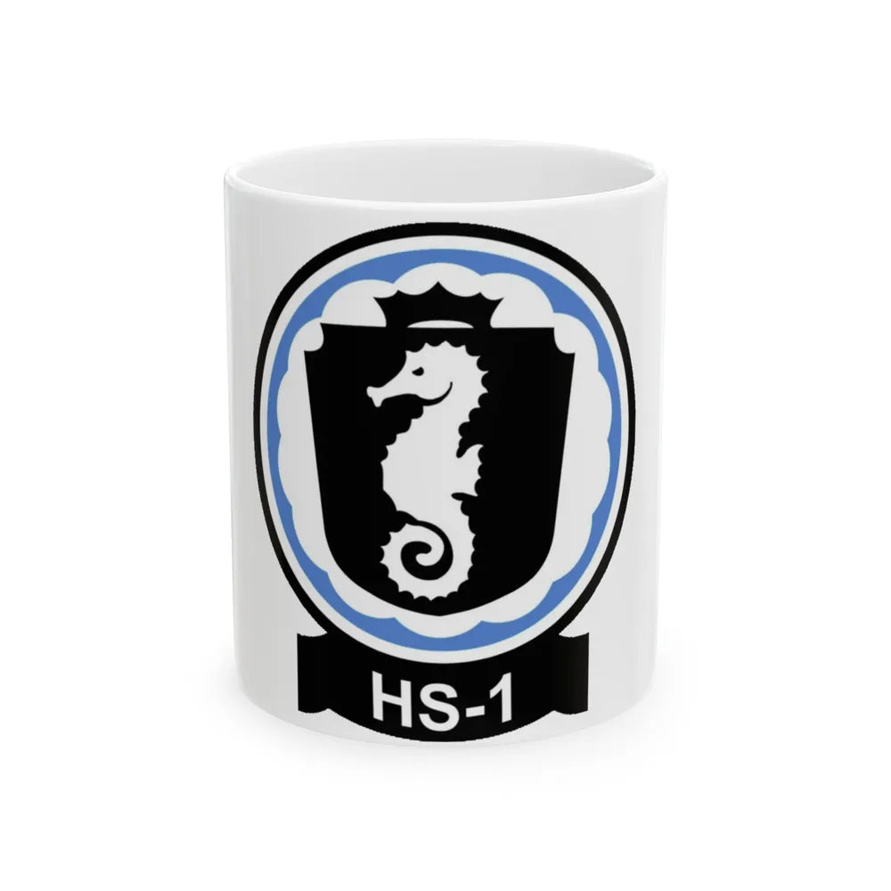 HS 1 Helicopter Anti Submarine Squadron 1 (U.S. Navy) White Coffee Mug-11oz-Go Mug Yourself