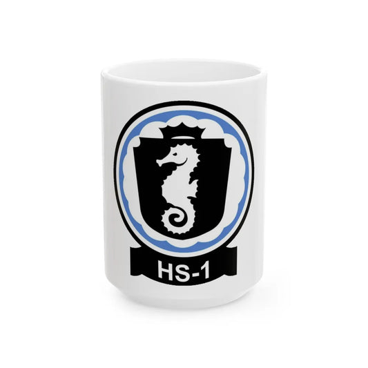 HS 1 Helicopter Anti Submarine Squadron 1 (U.S. Navy) White Coffee Mug-15oz-Go Mug Yourself