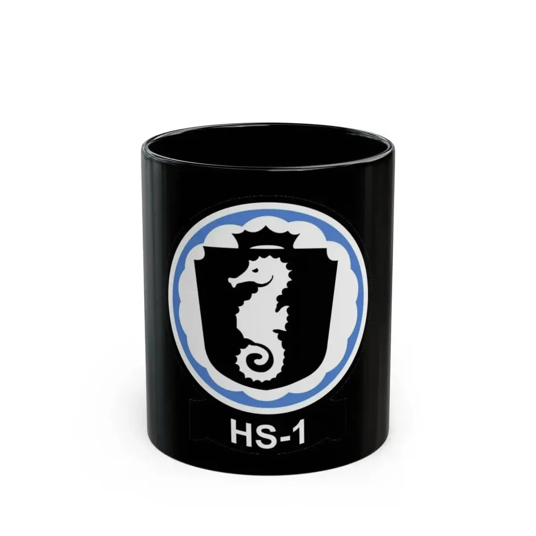 HS 1 Helicopter Anti Submarine Squadron 1 (U.S. Navy) Black Coffee Mug 11oz - Go Mug Yourself