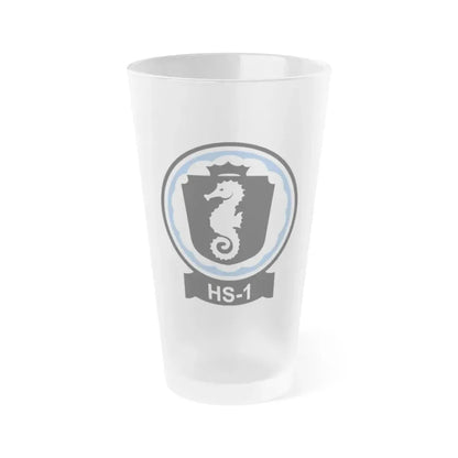 HS 1 Helicopter Anti Submarine Squadron 1 (U.S. Navy) Frosted Pint Glass 16oz Default Title - Go Mug Yourself