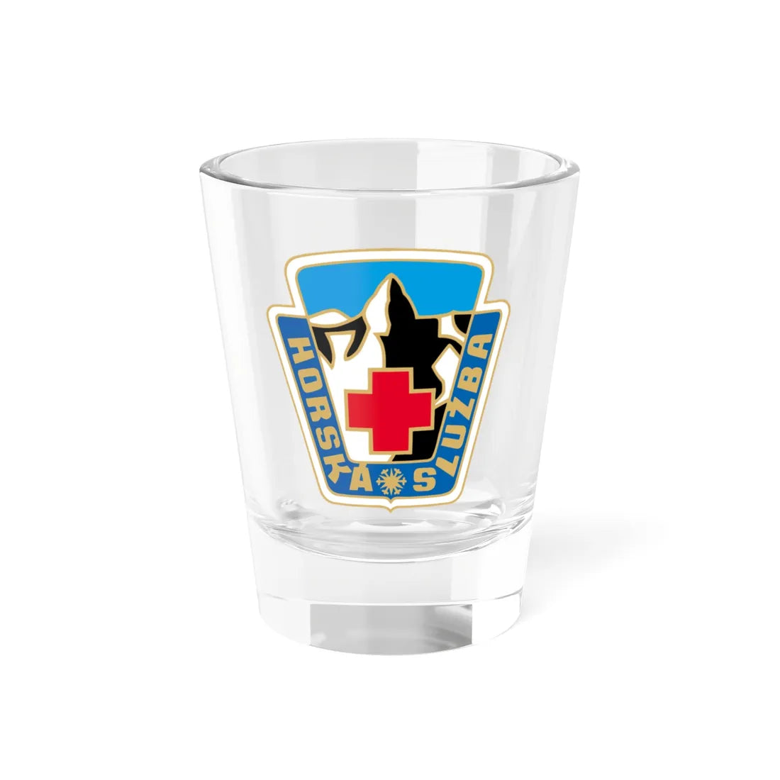 HS logo-CMYK (Czech Republic) (Coat of Arms) Shot Glass 1.5oz 1.5oz - Go Mug Yourself