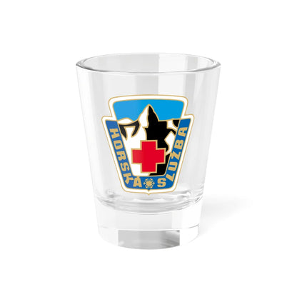 HS logo-CMYK (Czech Republic) (Coat of Arms) Shot Glass 1.5oz 1.5oz - Go Mug Yourself