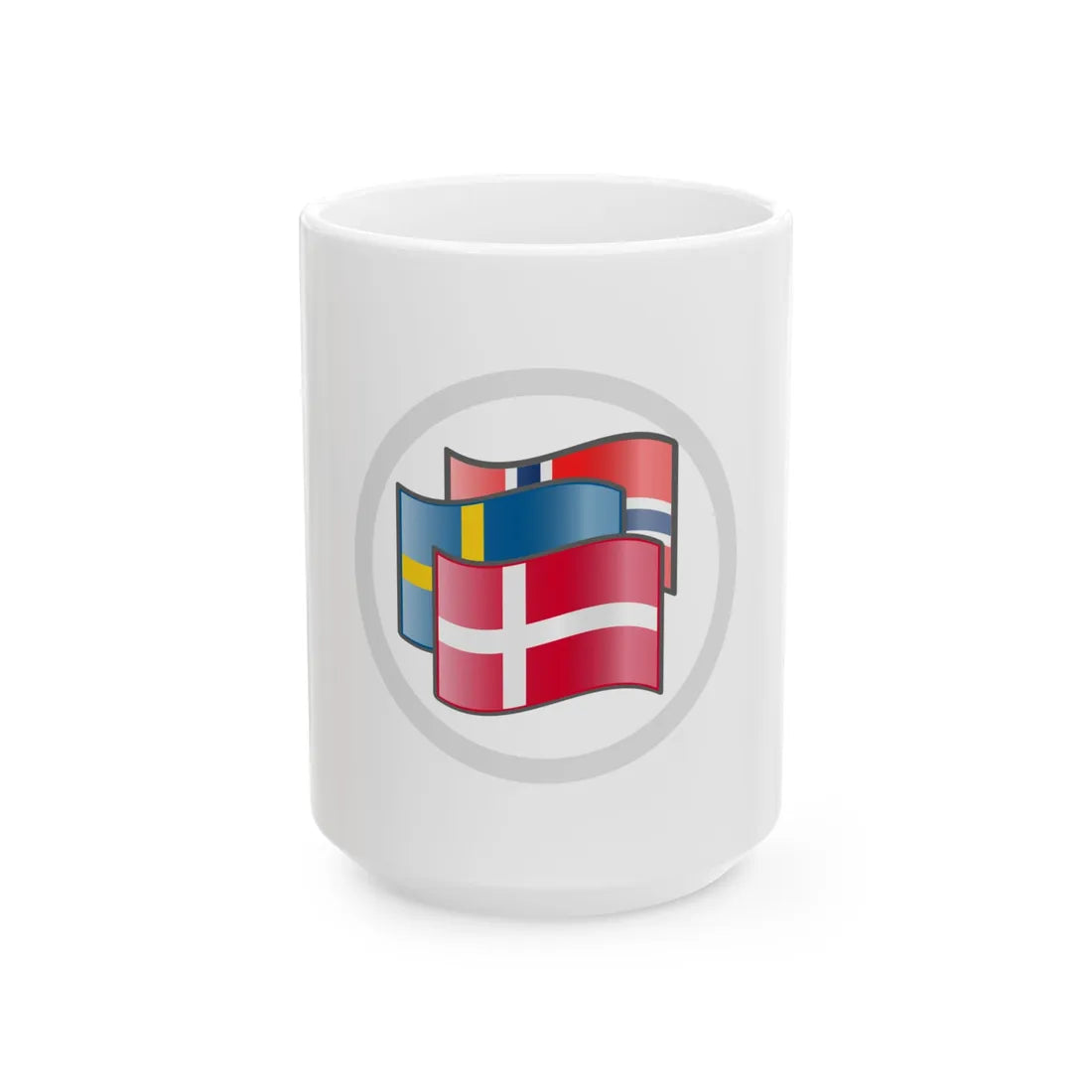 HS Skand (Denmark) White Coffee Mug 15oz - Go Mug Yourself
