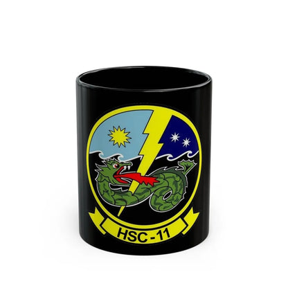 HSC 11 Helicopter Sea Combat Squadron 11 (U.S. Navy) Black Coffee Mug-11oz-Go Mug Yourself