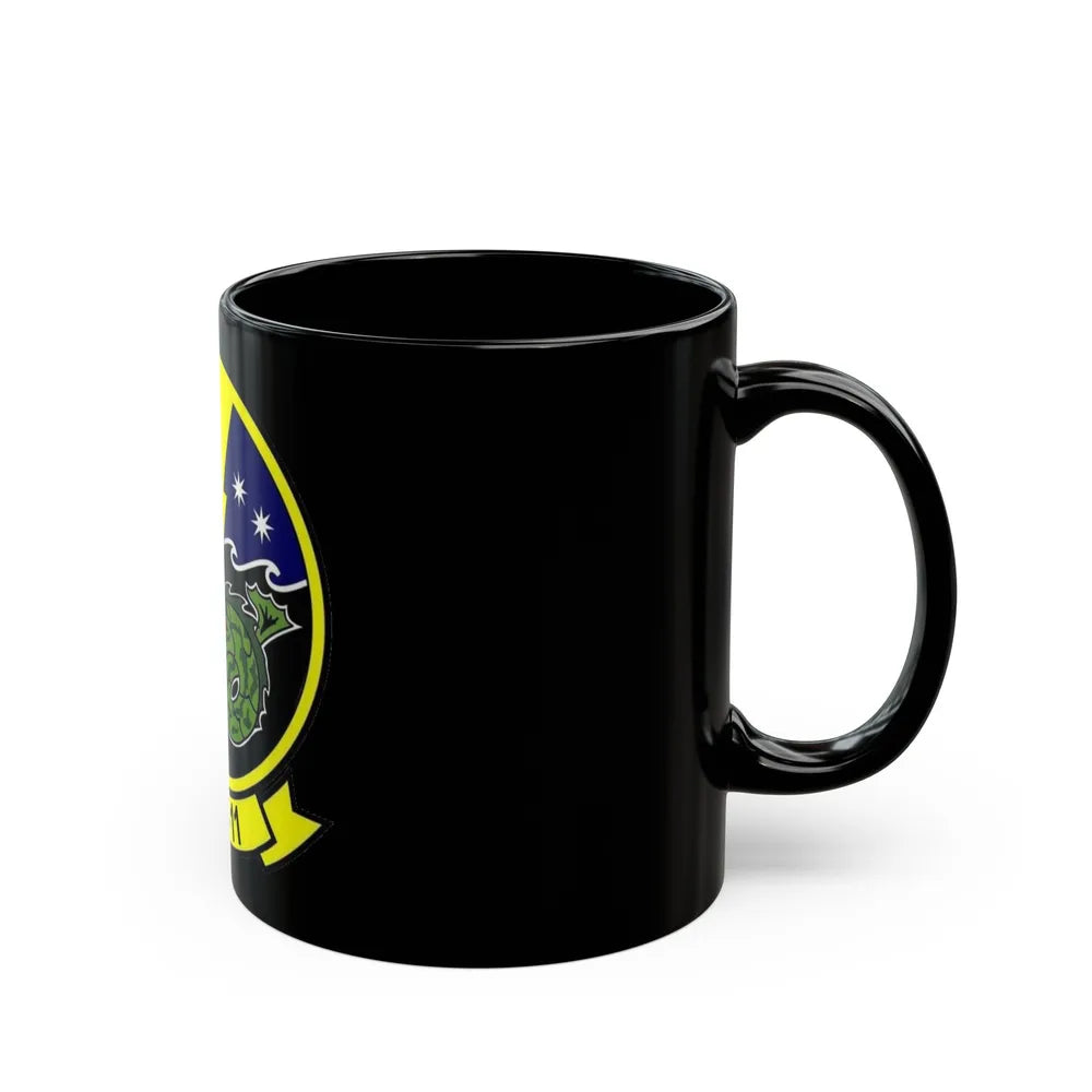 HSC 11 Helicopter Sea Combat Squadron 11 (U.S. Navy) Black Coffee Mug-Go Mug Yourself