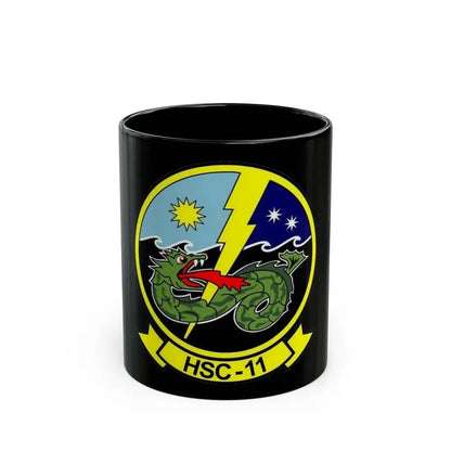 HSC 11 Helicopter Sea Combat Squadron 11 (U.S. Navy) Black Coffee Mug 11oz - Go Mug Yourself