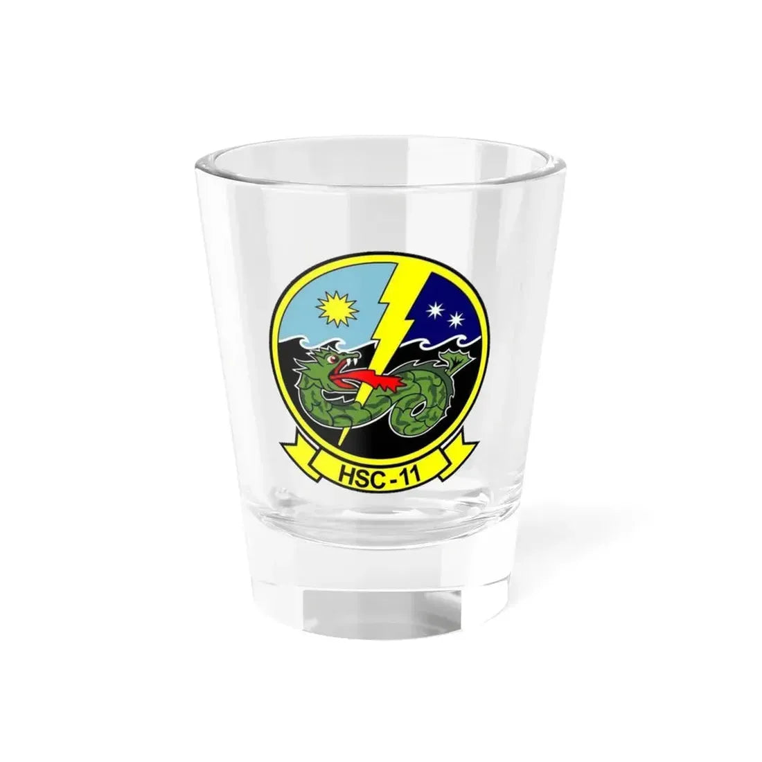 HSC 11 Helicopter Sea Combat Squadron 11 (U.S. Navy) Shot Glass 1.5oz 1.5oz - Go Mug Yourself