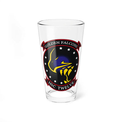 HSC 12 Golden Falcons (U.S. Navy) Pint Glass 16oz-16oz-Go Mug Yourself