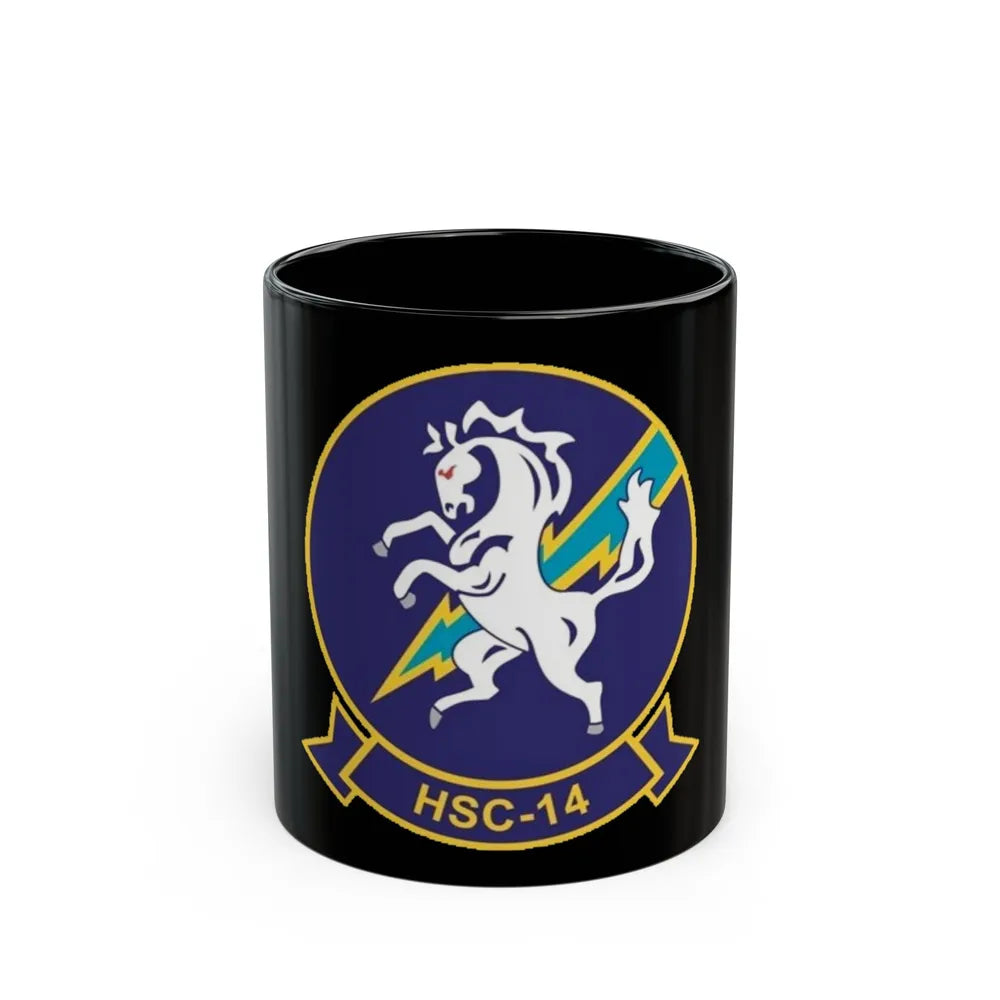 HSC 14 (U.S. Navy) Black Coffee Mug-11oz-Go Mug Yourself