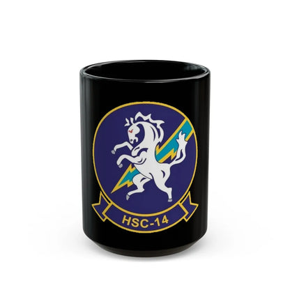 HSC 14 (U.S. Navy) Black Coffee Mug-15oz-Go Mug Yourself